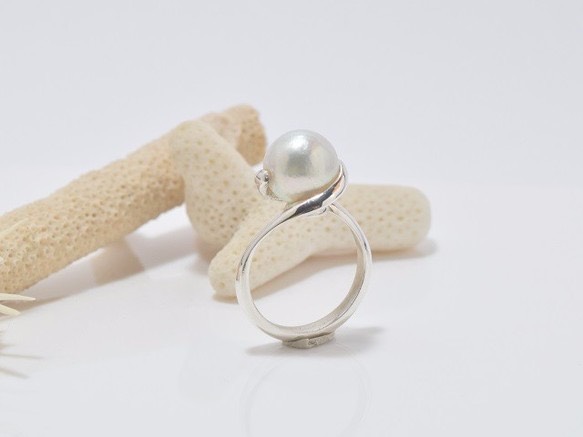 【受注製作】7mm珠アコヤパールオリジナルリング