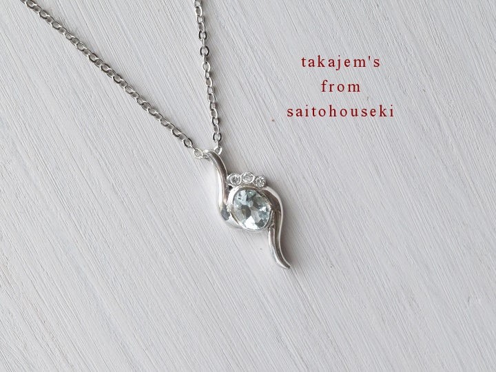 silver925 ブルートパーズオリジナルペンダント