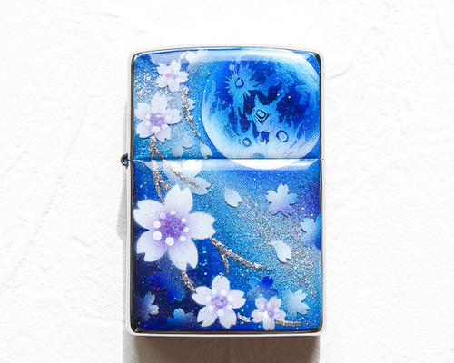 ゴッホ、バターをつくる女、希少な額装用画集より、新品高級額装付 手描き ZIPPO 炎月と桜 ジッポ ライター 銀箔 箱付き | iichi