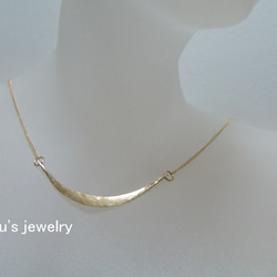 14kgf moon pendant necklace 2枚目の画像