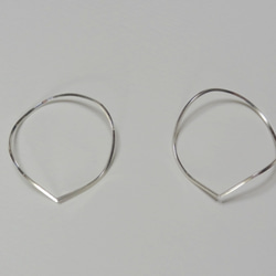 silver 925 curvy hoop　ピアス 3枚目の画像