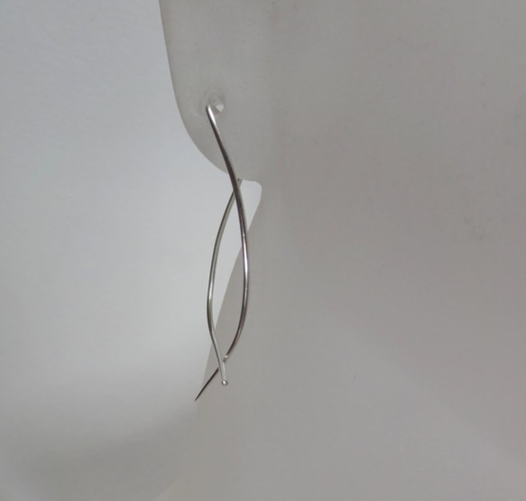 curvy hoop argentium silver 1枚目の画像