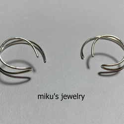 silver 925 double ear cuff 4枚目の画像