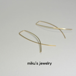 14kgf simple hoop pierce 3枚目の画像