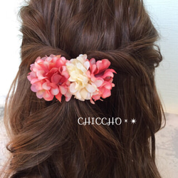 Flowerclip♡明ピンク系 1枚目の画像