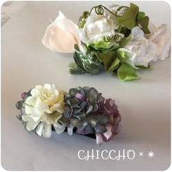 Flowerclip♡グレー系 2枚目の画像