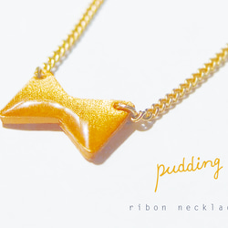 ribon　necklace〈gold〉 2枚目の画像