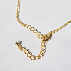 ribon　necklace〈gold〉 4枚目の画像