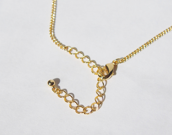 ribon　necklace〈gold〉 4枚目の画像