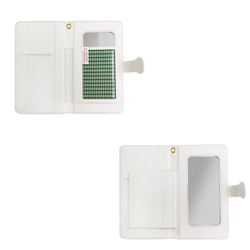 ハニカムボヘミアン （海色） Xperia S、M（通常）サイズスマホ 全機種対応　手帳型　スマホケース 5枚目の画像
