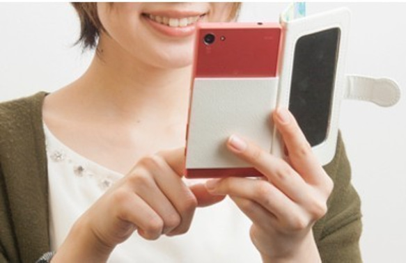 虹色雨粒　―niji-iro-ama-tsubu―　Galaxy　S9　等大サイズスマホ　全機種対応　手帳型 4枚目の画像