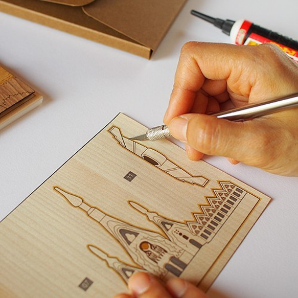 Kiharie Art Kit "Sagrada Familia"手作DIY 手工材料包 第4張的照片