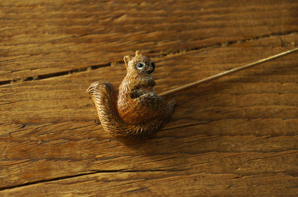 squirrel brooch <France> *sale 2枚目の画像