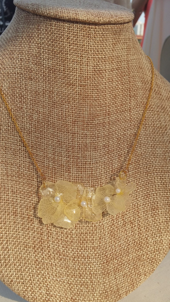 Dry flower necklace 2枚目の画像