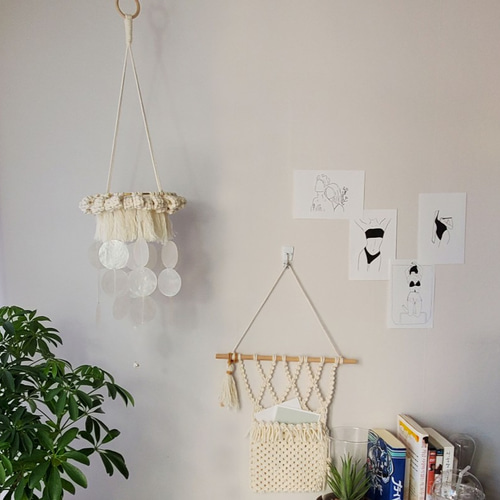 マクラメ付きカピスシェルモビール モビール I PRINT YOU 通販