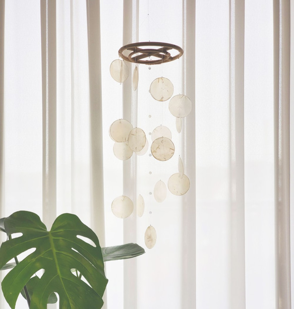 波模様カピスシェルモビール 2枚目の画像