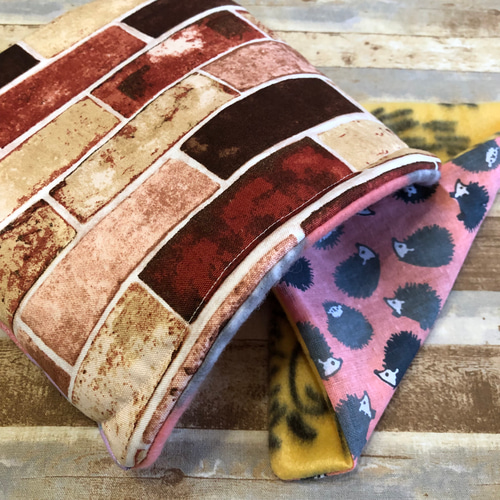 ハリネズミ寝袋 パープル系 中敷1セット ハウス・小屋 アトリエD.moon