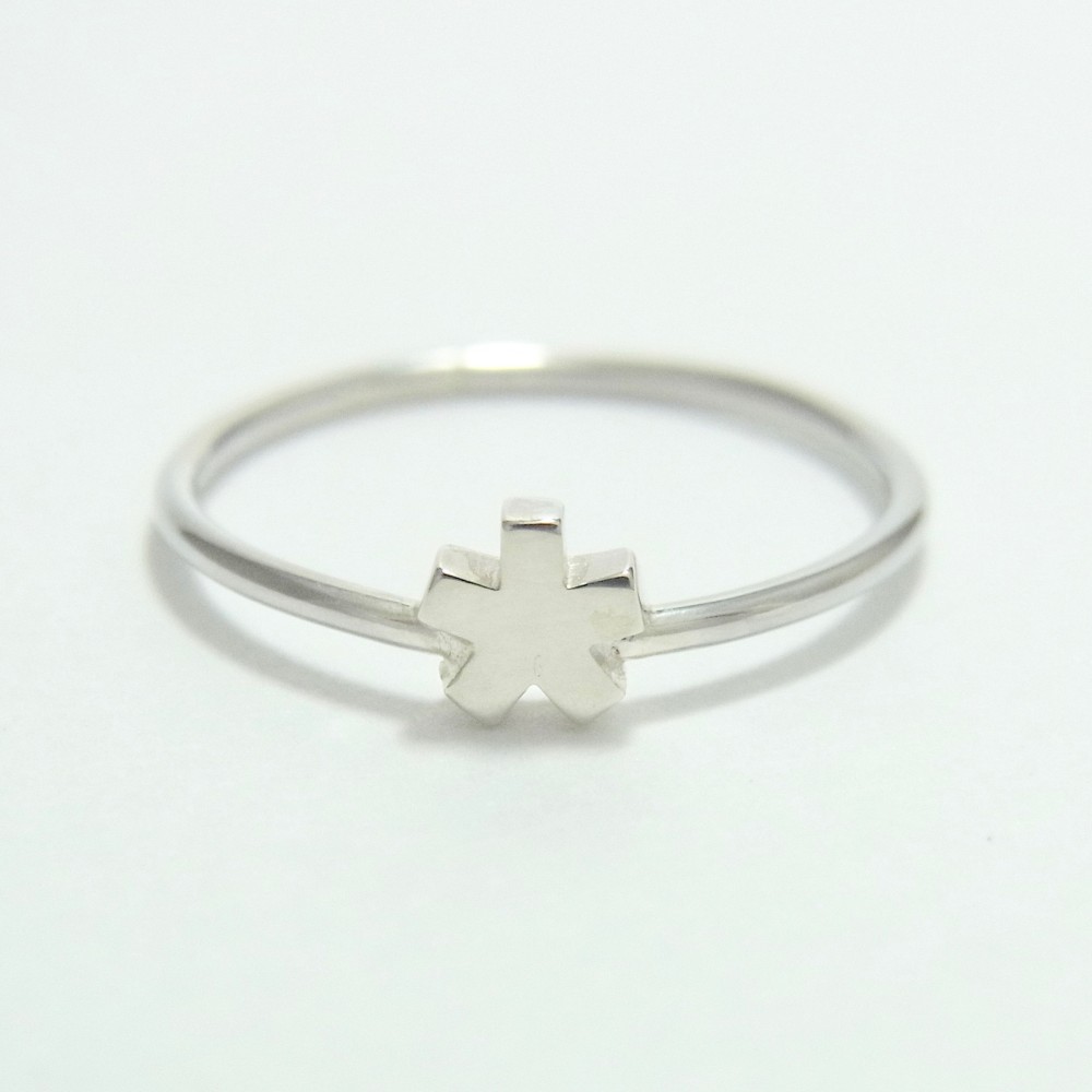 wire ring SV925 / angular star