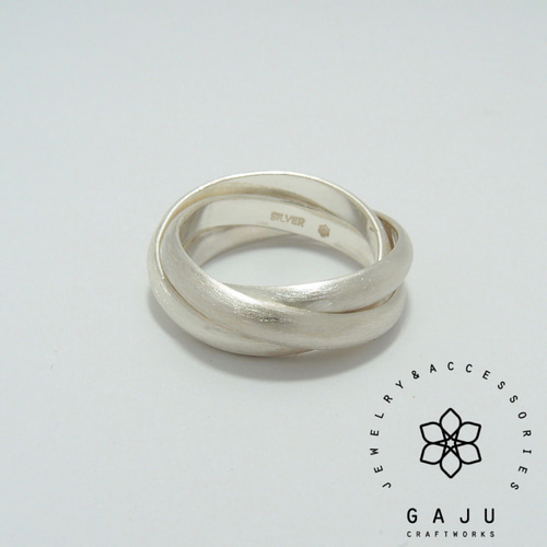 トリニティリング trinity ring SILVER925 3連リング 指輪