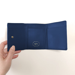 Compact Wallet (Cowhide Leather Mini Wallet) Viola Blooms ~petit 第4張的照片