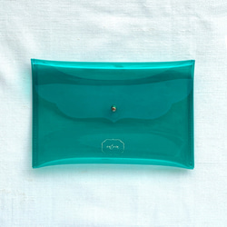 成人女性面膜盒&lt;翡翠綠&gt;由聚氯乙烯材料製成的無袋，可完全清洗 第3張的照片