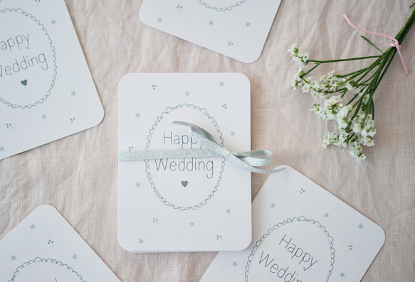 メッセージカード♥ミニカード♡ 30枚 Happy Wedding 結婚式に♡ 2枚目の画像