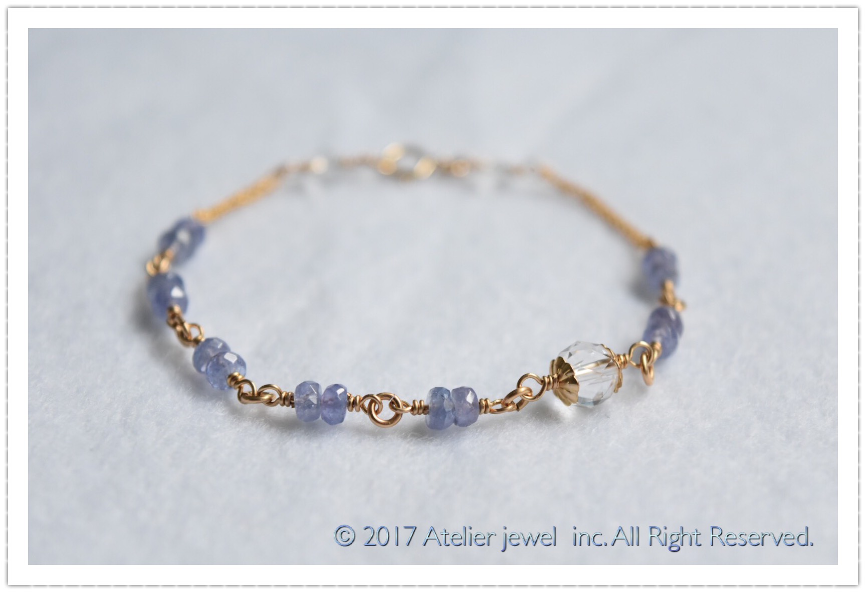 14kgfタンザナイトブレスレット