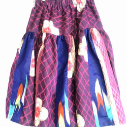 着物リメイク　スカート　　　1367 2枚目の画像