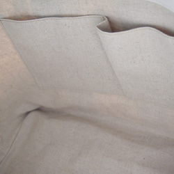 シンプル トートバッグ  Lサイズ　革と帆布（受注制作品）　 4枚目の画像