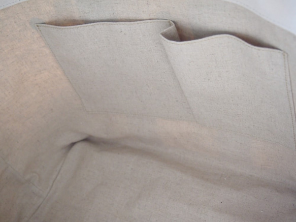 シンプル トートバッグ  Lサイズ　革と帆布（受注制作品）　 4枚目の画像