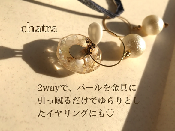 新作♡Sakurapink 2way ゆらりイヤリング 3枚目の画像