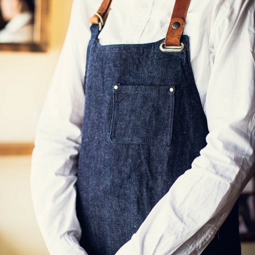 名城ソース エプロン ネイビーブルー 名城ソース エプロン ネイビーブルー