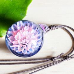 月花 玻璃珠墜飾 mf94 第3張的照片