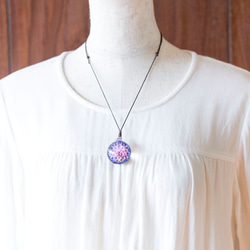 月花 玻璃珠墜飾 mf94 第5張的照片