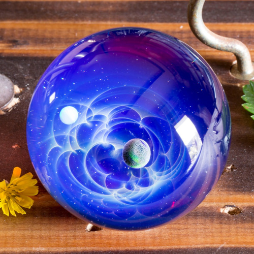 硝子仕掛けの宇宙 ガラスマーブル gxm27 立体・オブジェ KINOKODAMA