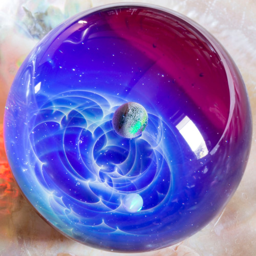 硝子仕掛けの宇宙 ガラスマーブル gxm27 立体・オブジェ