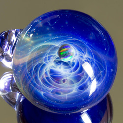 玻璃中的宇宙 玻璃珠墜飾  gx308 第3張的照片