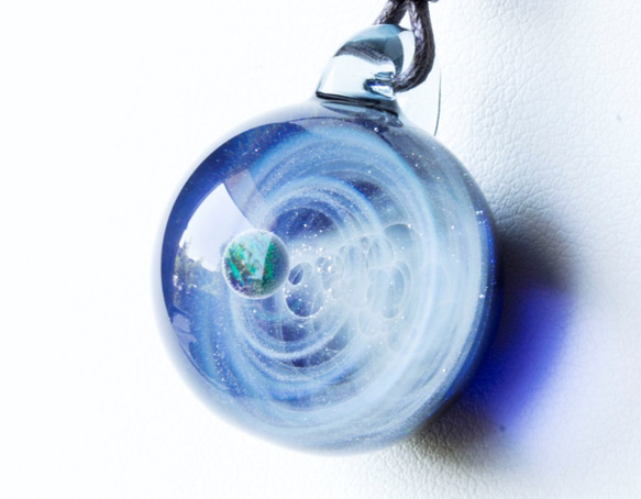 玻璃中的宇宙 玻璃珠墜飾  gx10 第2張的照片