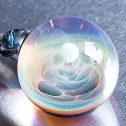 玻璃中的宇宙 玻璃珠墜飾  gx36 第1張的照片