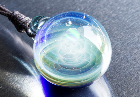 硝子仕掛けの宇宙 ガラスペンダント gx43 ネックレス