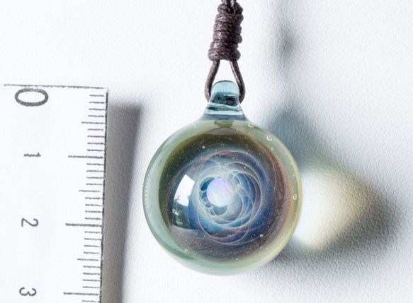 玻璃中的宇宙 玻璃珠墜飾  gx65 第4張的照片