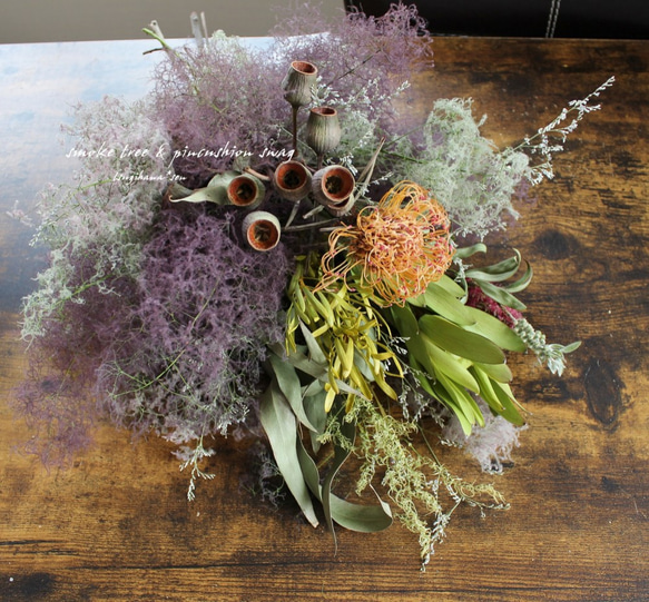 最終値下げ♡ネイティブなドライフラワースワッグ☺︎ ドライフラワー ネイティブフラワー スワッグ ブーケ 数量限定