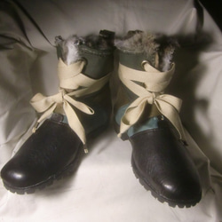 【受注生産】Army Fur Boots 1枚目の画像