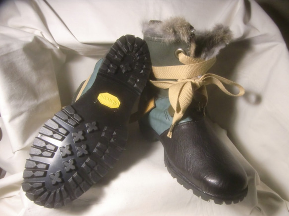 【受注生産】Army Fur Boots 2枚目の画像