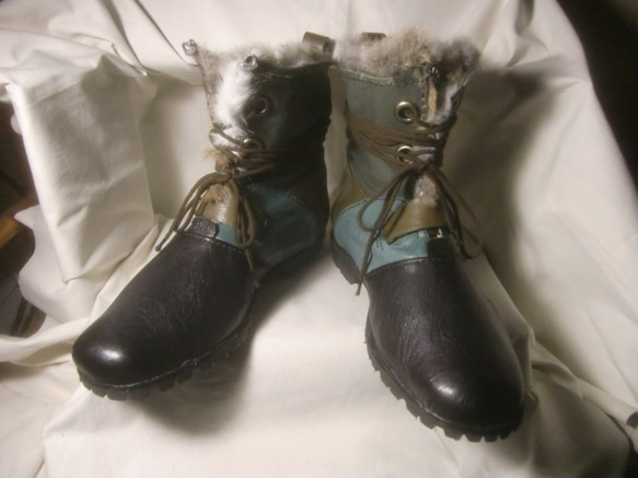 【受注生産】Army Fur Boots 3枚目の画像