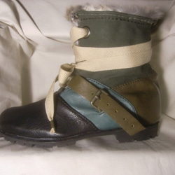 【受注生産】Army Fur Boots 4枚目の画像