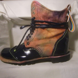 Tie dyed 10 hole boots 2枚目の画像