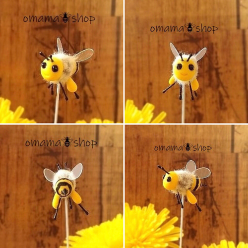sold【完成品】ミツバチちゃんピック その他インテリア雑貨 omamaの古