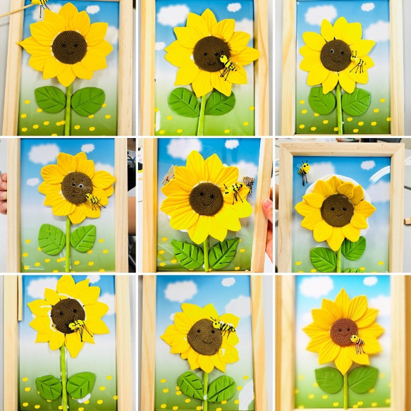 ★手作りキット　ひまわりちゃんとミツバチちゃんの夏　を作ろう！ 3枚目の画像
