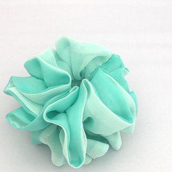 ✿新緑のミントグリーン☆2色パステルシュシュ〜Lt.グリーン